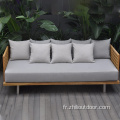 Sofa de jardin de meubles en teck